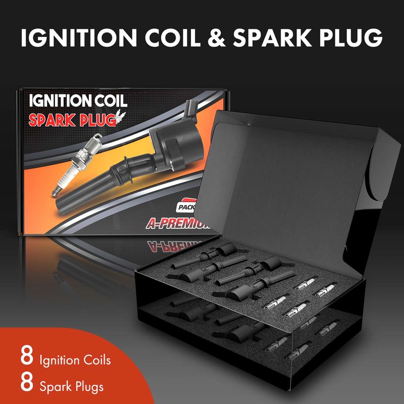 8x Ignition Coil & IRIDIUM Spark Plug Kits for Ford F-150 5.4L