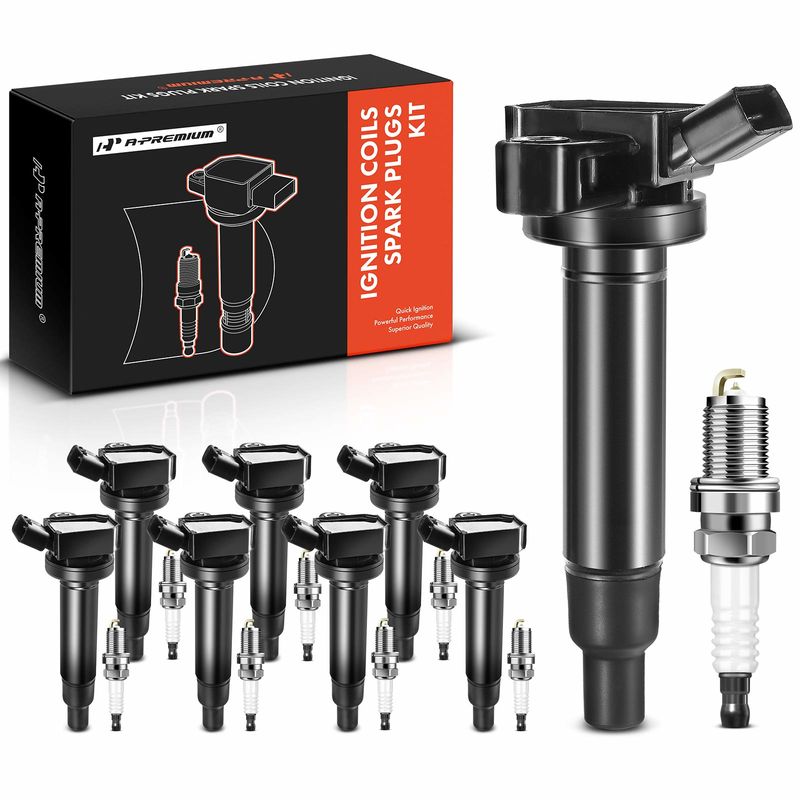 8x Ignition Coil & IRIDIUM Spark Plug Kits for Toyota 4Runner 03-09 Lexus GS430