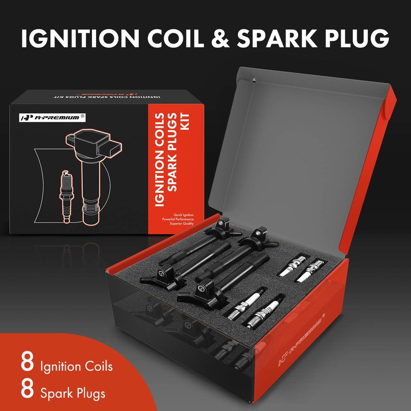 8x Ignition Coil & IRIDIUM Spark Plug Kits for Toyota 4Runner 03-09 Lexus GS430