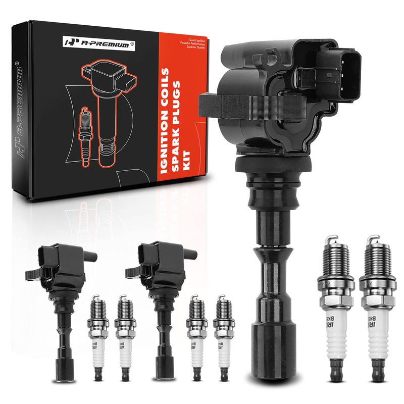 3x Black Ignition Coil & 6x IRIDIUM Spark Plug Kits for Kia Sorento LX EX V6 3.5L