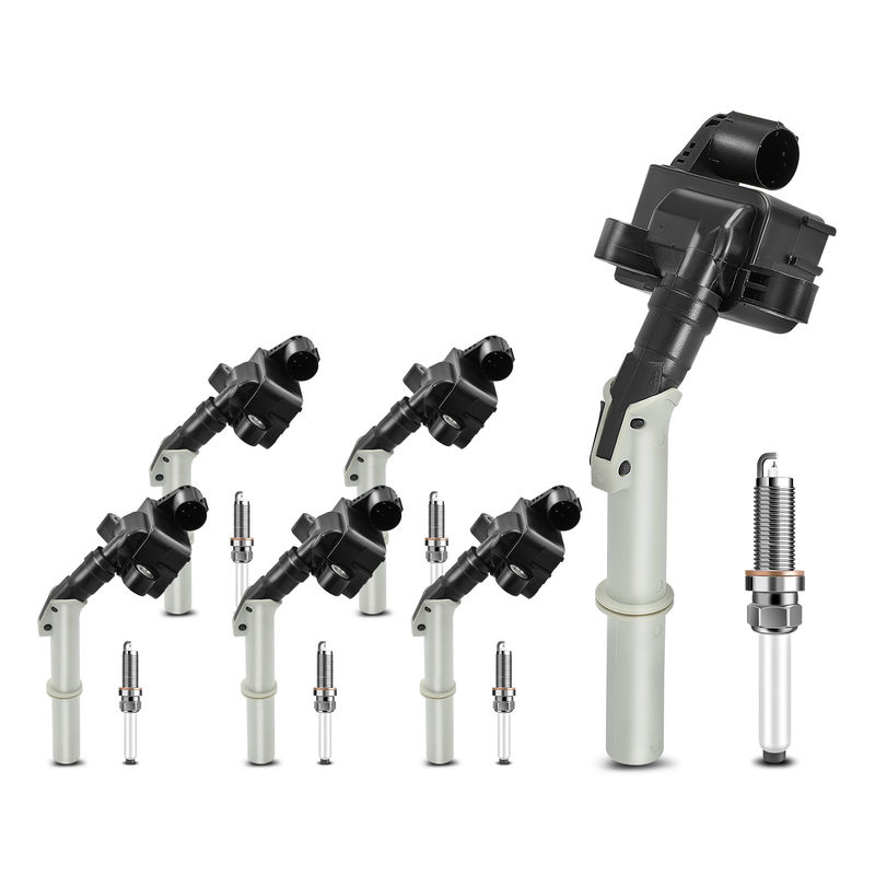 6x Black Ignition Coil & IRIDIUM Spark Plug Kits for Mercedes-Benz C350 ML350