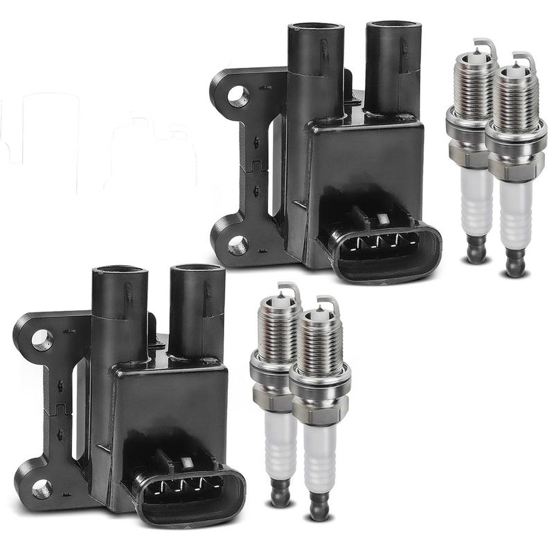 2x Ignition Coil & IRIDIUM Spark Plug Kits for Chevrolet Prizm Toyota 98-99