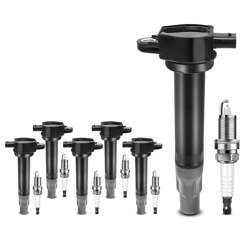6x Ignition Coil & IRIDIUM Spark Plug Kits for Chrysler Sebring Dodge Charger VW