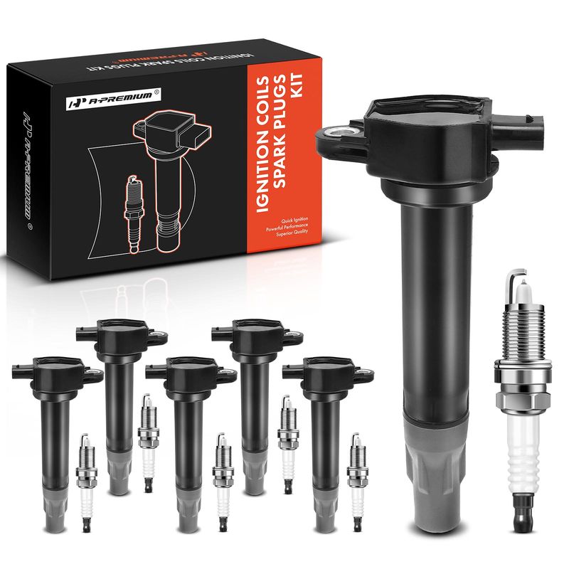6x Ignition Coil & IRIDIUM Spark Plug Kits for Chrysler Sebring Dodge Charger VW