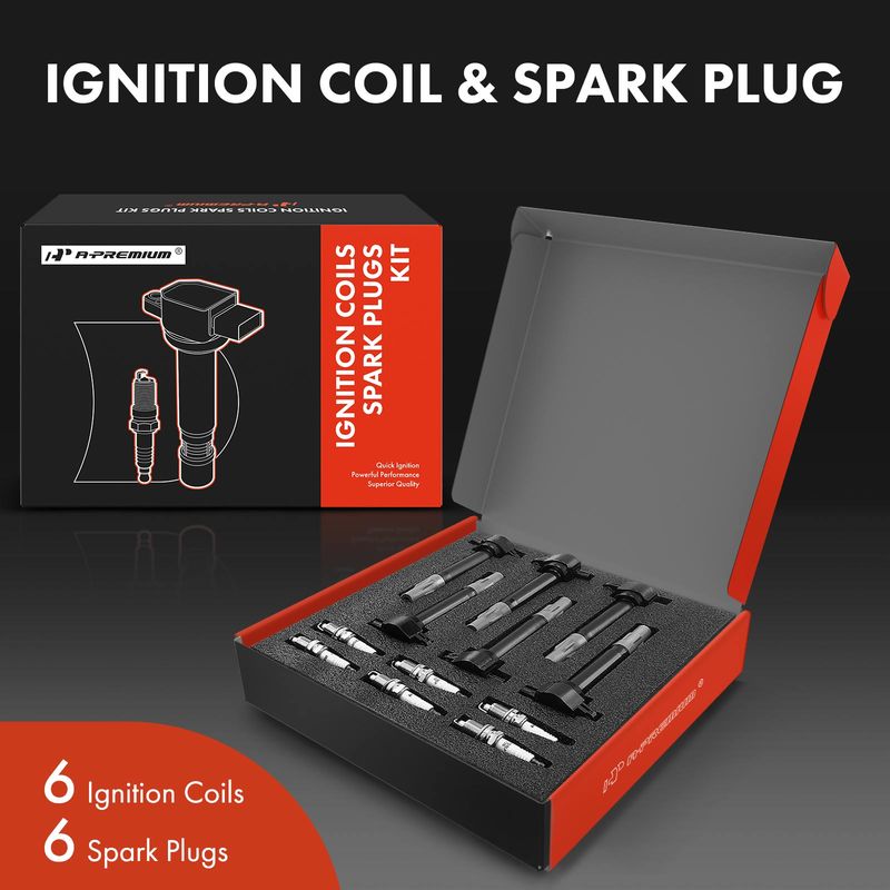 6x Ignition Coil & IRIDIUM Spark Plug Kits for Chrysler Sebring Dodge Charger VW