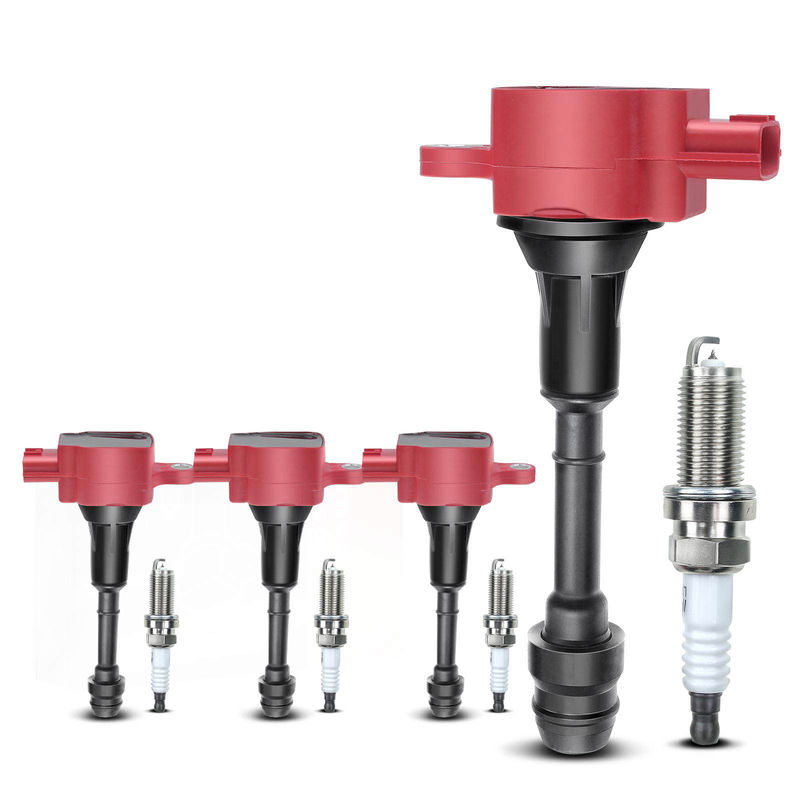 4x Ignition Coil & IRIDIUM Spark Plug Kits for Nissan Altima Sentra X-Trail