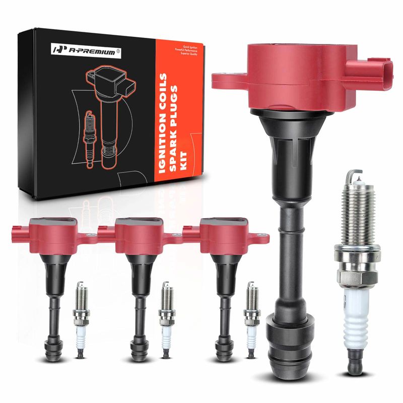 4x Ignition Coil & IRIDIUM Spark Plug Kits for Nissan Altima Sentra X-Trail
