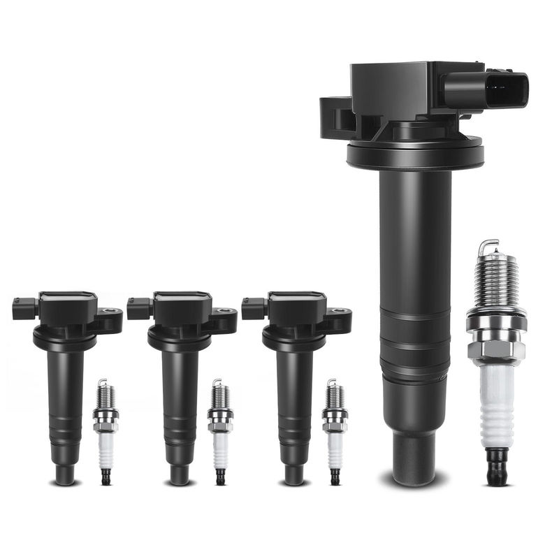 4x Ignition Coil & IRIDIUM Spark Plug Kits for Toyota Echo Prius Yaris L4 1.5L