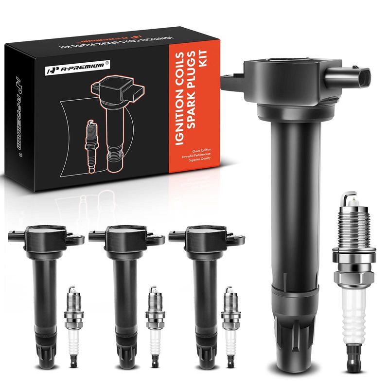 4x Ignition Coil & IRIDIUM Spark Plug Kits for Jeep Compass Chrysler 200 Dodge