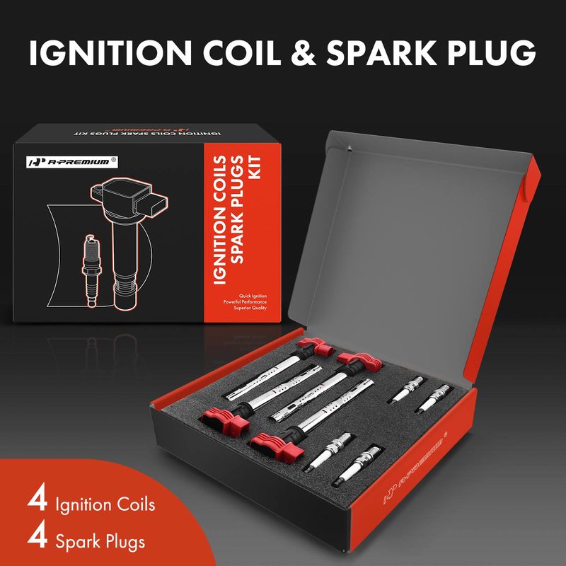 4x Ignition Coil & IRIDIUM Spark Plug Kits for Audi A4 A5 Q7 Porsche Volkswagen