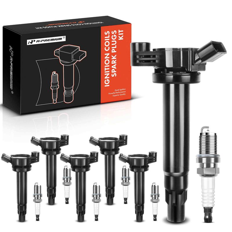 6x Ignition Coil & IRIDIUM Spark Plug Kits for Toyota Camry 2004-2006 Highlander