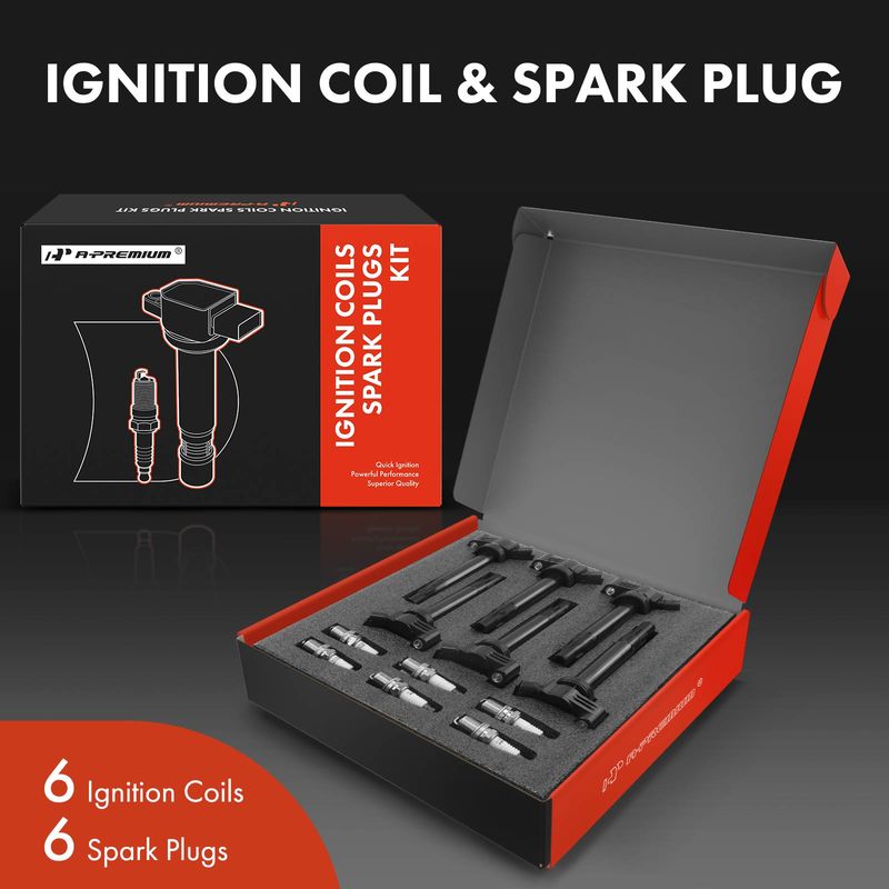 6x Ignition Coil & IRIDIUM Spark Plug Kits for Toyota Camry 2004-2006 Highlander