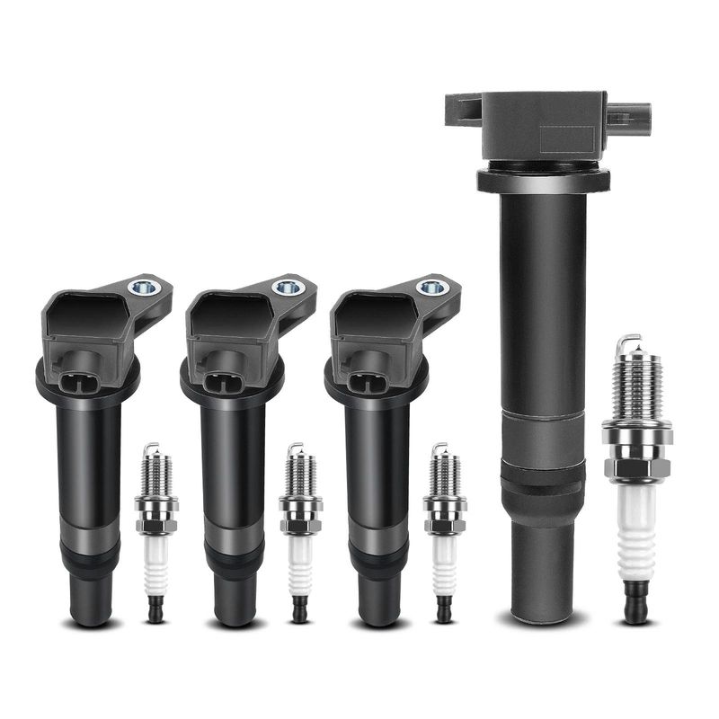 4x Ignition Coil & IRIDIUM Spark Plug Kits for Hyundai Accent Kia Rio 06-11