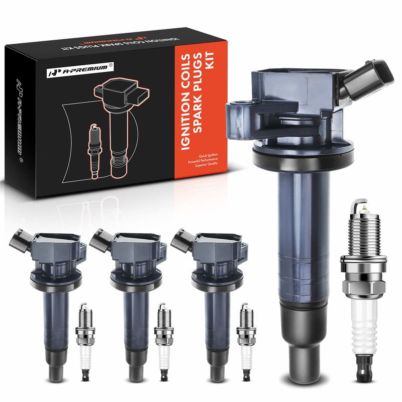 4x Ignition Coil & IRIDIUM Spark Plug Kits for Toyota Corolla 1999-2008 Matrix