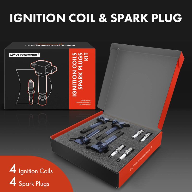 4x Ignition Coil & IRIDIUM Spark Plug Kits for Toyota Corolla 1999-2008 Matrix