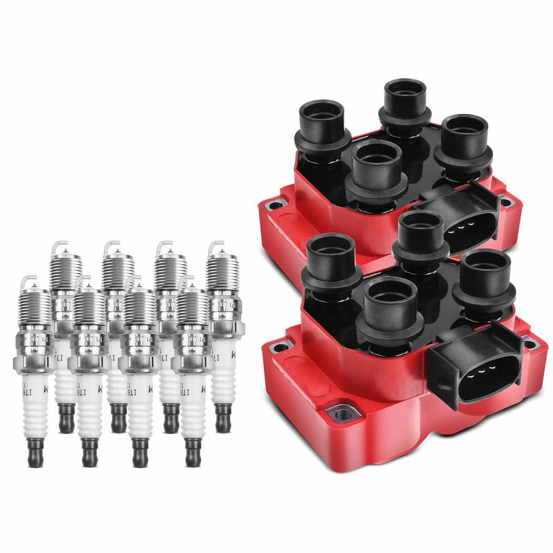 2x Ignition Coil & IRIDIUM Spark Plug Kits for Ford F-150 Lincoln Town Car