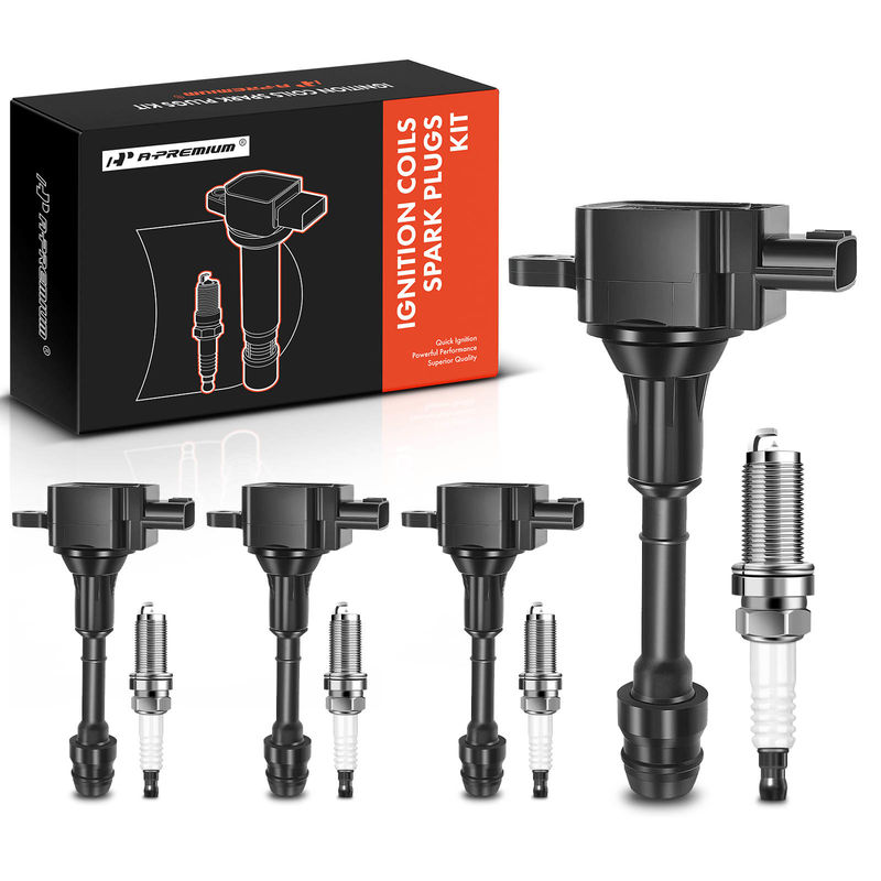 4x Ignition Coil & IRIDIUM Spark Plug Kits for Nissan Altima Sentra 02-06