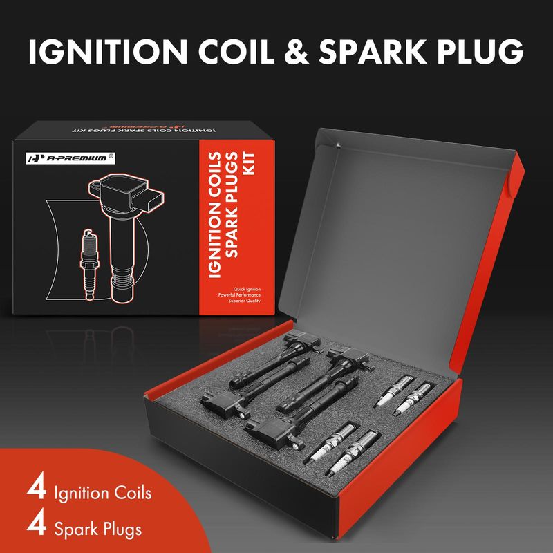 4x Ignition Coil & IRIDIUM Spark Plug Kits for Nissan Altima Sentra 02-06