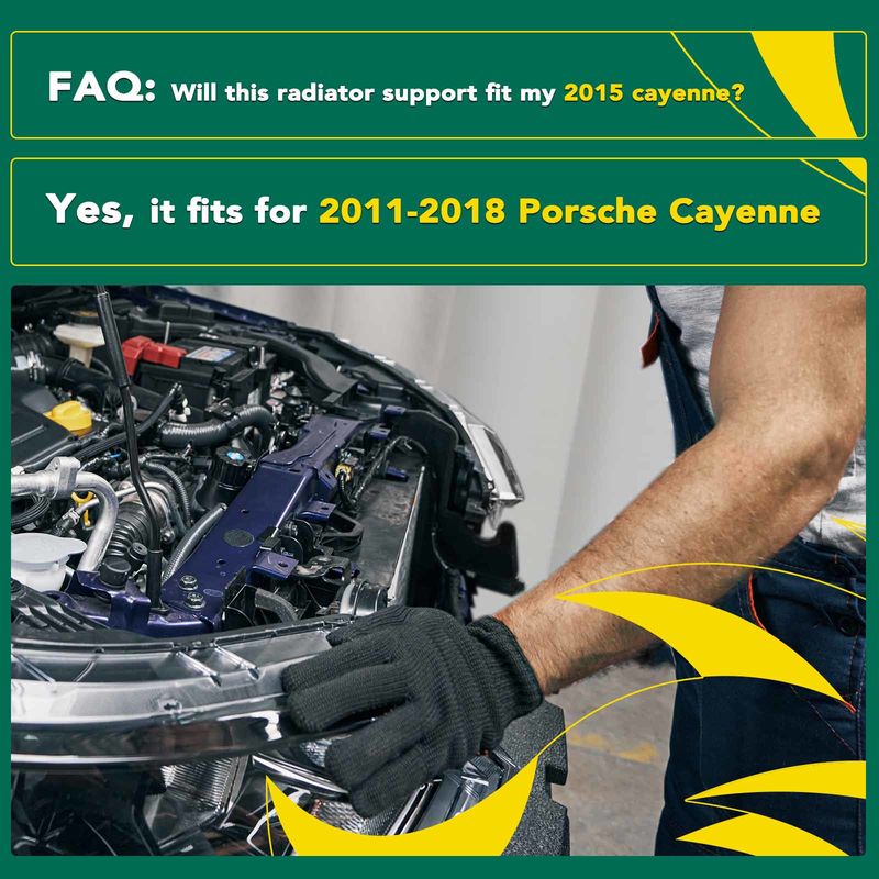 Front Lower Radiator Support Assembly for Porsche Cayenne 2011-2018