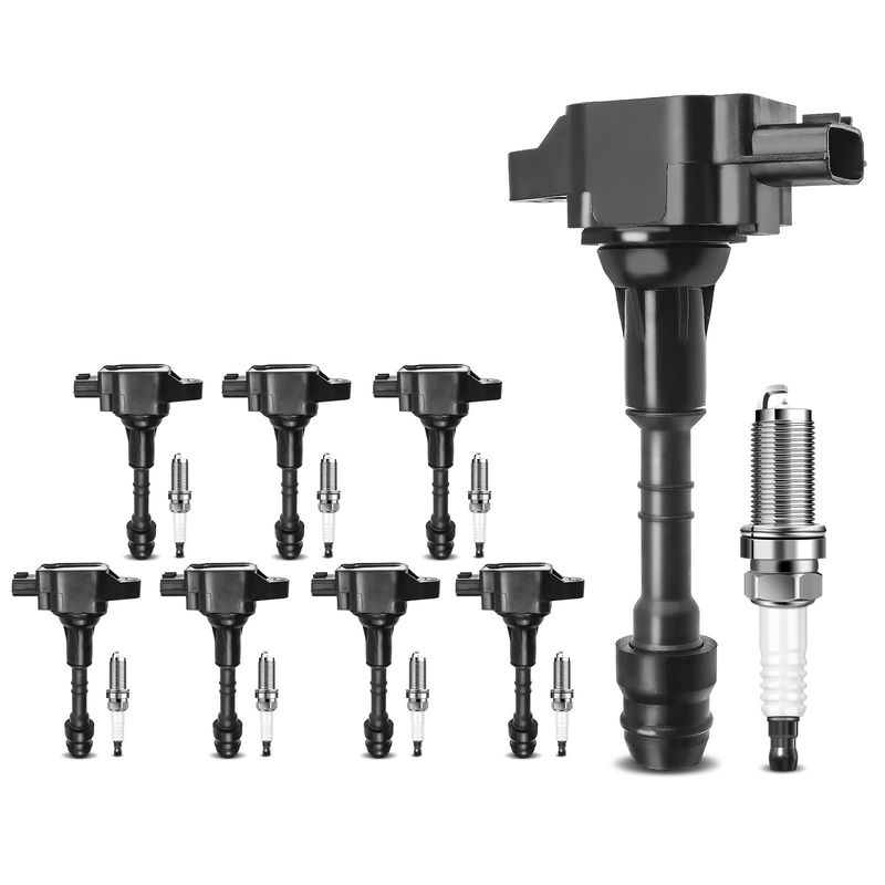 8x Ignition Coil & IRIDIUM Spark Plug Kits for Nissan Armada Titan INFINITI QX56