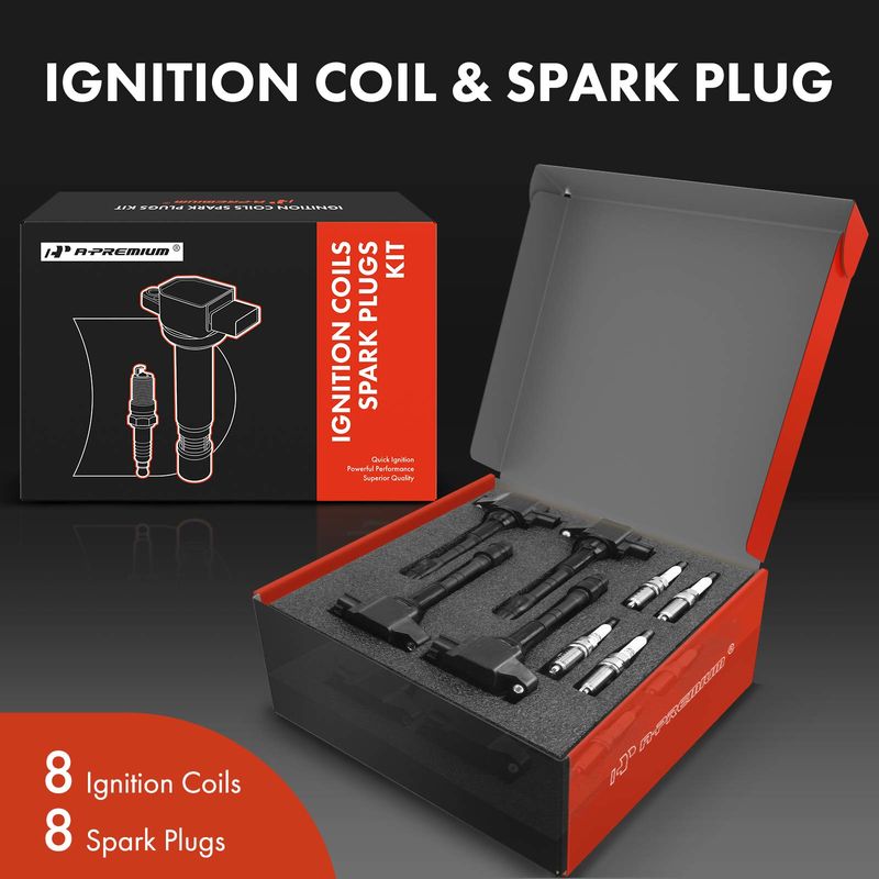 8x Ignition Coil & IRIDIUM Spark Plug Kits for Nissan Armada Titan INFINITI QX56