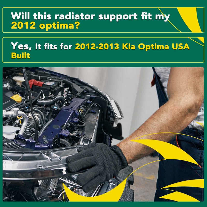 Radiator Support Assembly for Kia Optima 2012-2013 L4 2.4L Sedan
