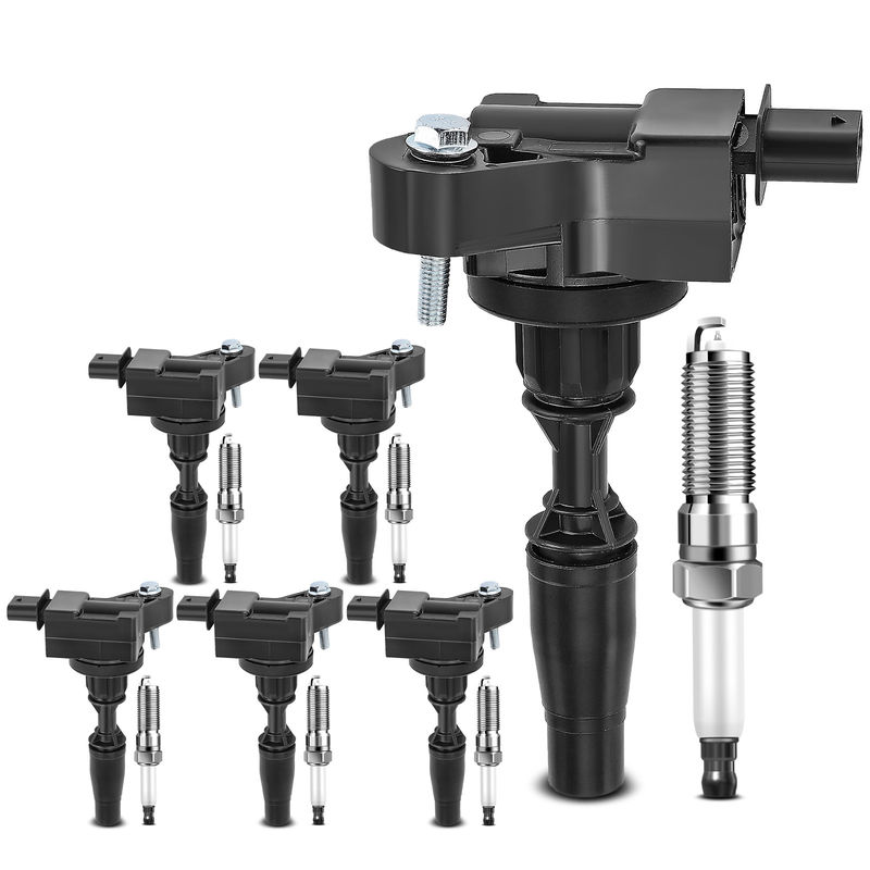 6x Black Ignition Coil & IRIDIUM Spark Plug Kits for Chevy Colorado GMC Cadillac
