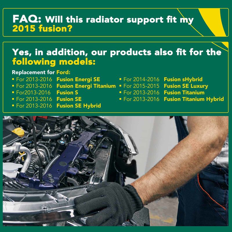 Front Side Radiator Support Assembly for Ford Fusion 2013-2016