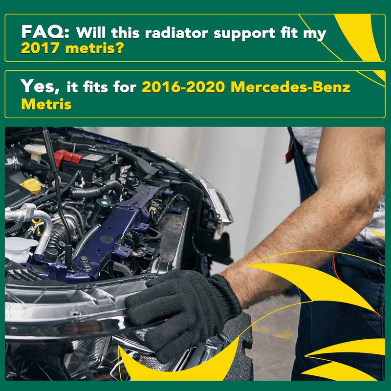Front Upper Radiator Support Assembly for Mercedes-Benz Metris 2016-2020