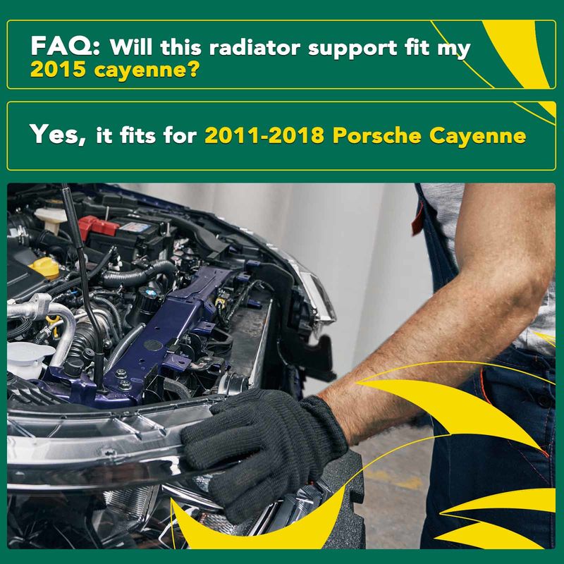 Front Upper Radiator Support Assembly for Porsche Cayenne 2011-2018