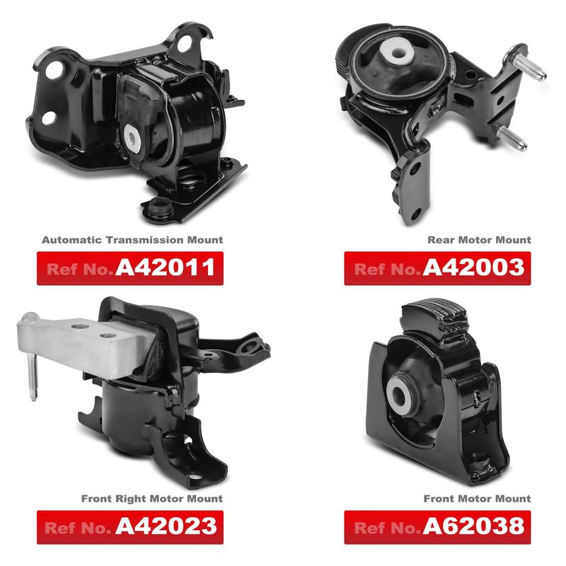 4x Engine Motor & Transmission Mount for Toyota RAV4 2013-2018 L4 2.5L