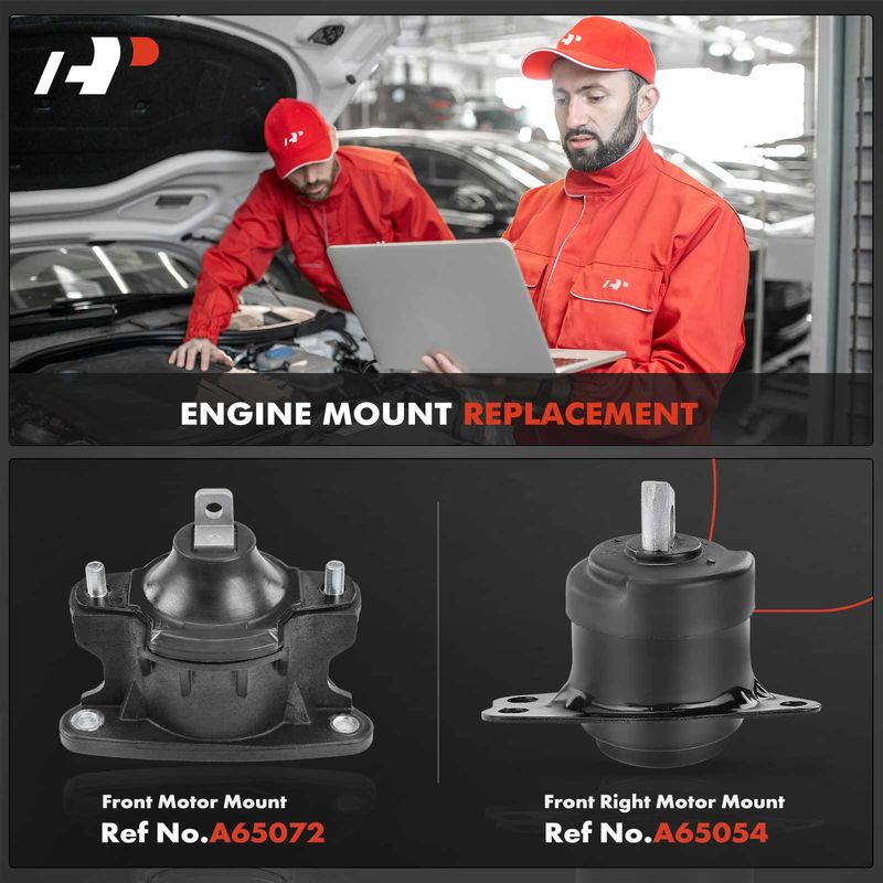 2x Engine Motor Mount for Honda Accord 2013-2017 L4 2.4L
