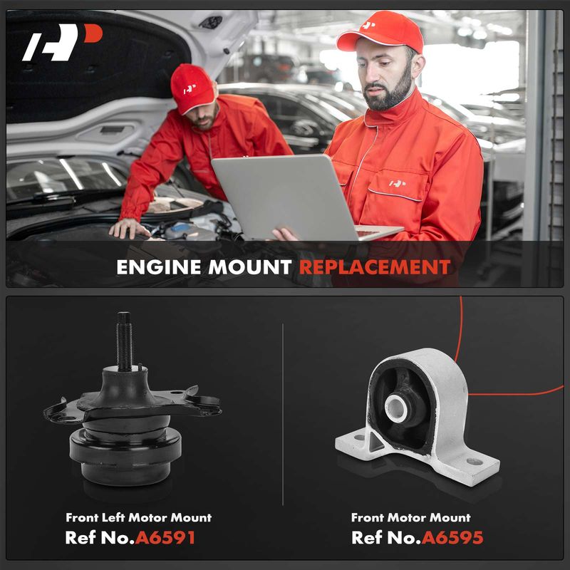 2x Engine Motor Mount for Acura EL Honda Civic 2002-2005 L4 1.7L
