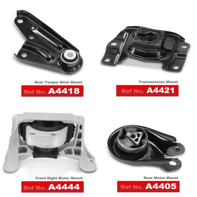 4x Engine Motor & Transmission Mount for Mazda 3 2010-2013 5 2012-2015 2.5L