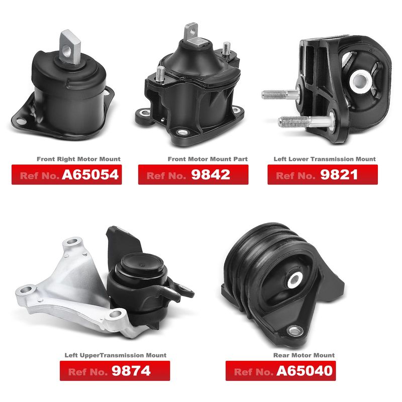 5x Engine Motor & Transmission Mount for Honda Accord 2013-2017 2.4L Automatic