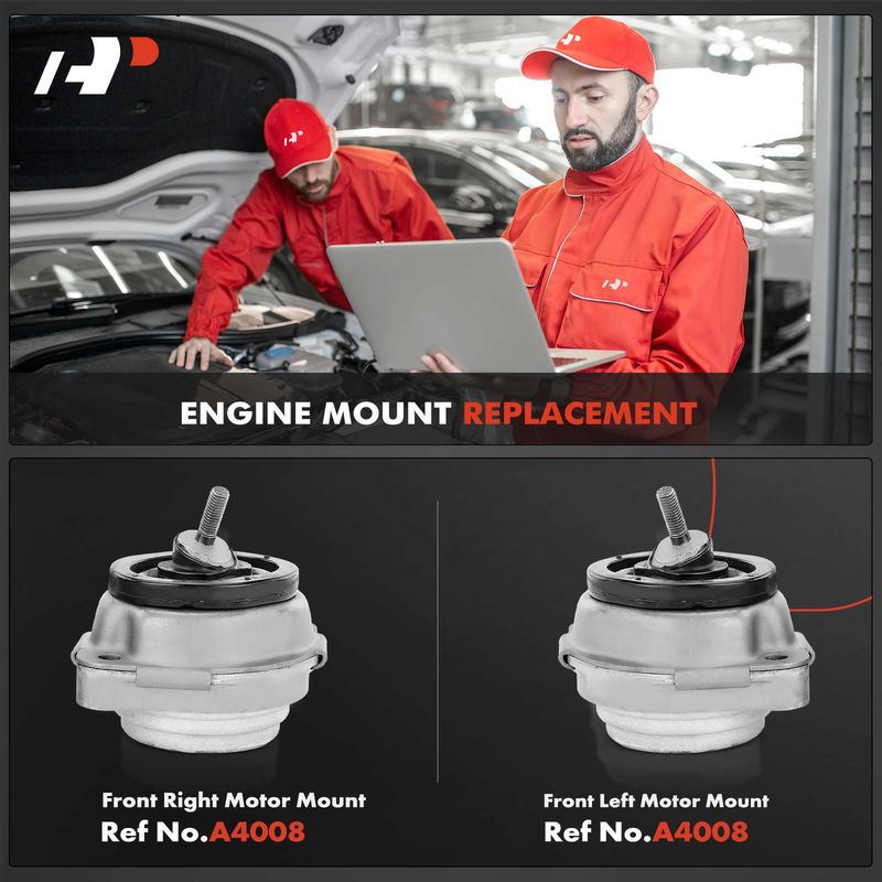 2x Engine Motor Mount for BMW X5 2000-2006 V8 4.4L 4.6L 4.8L