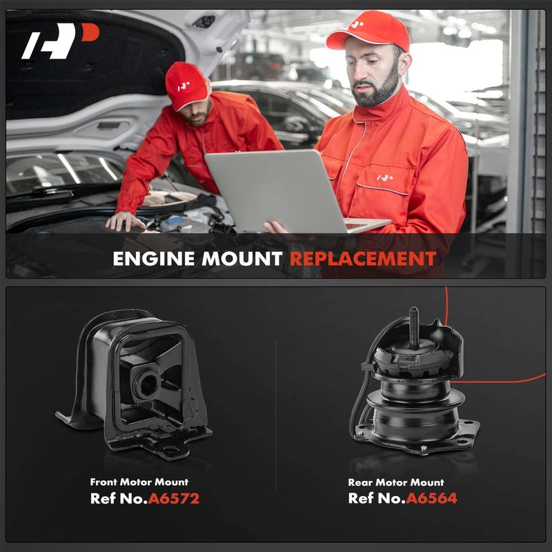 2x Engine Motor Mount for Honda Accord 1998-2002 L4 2.3L Auto Trans