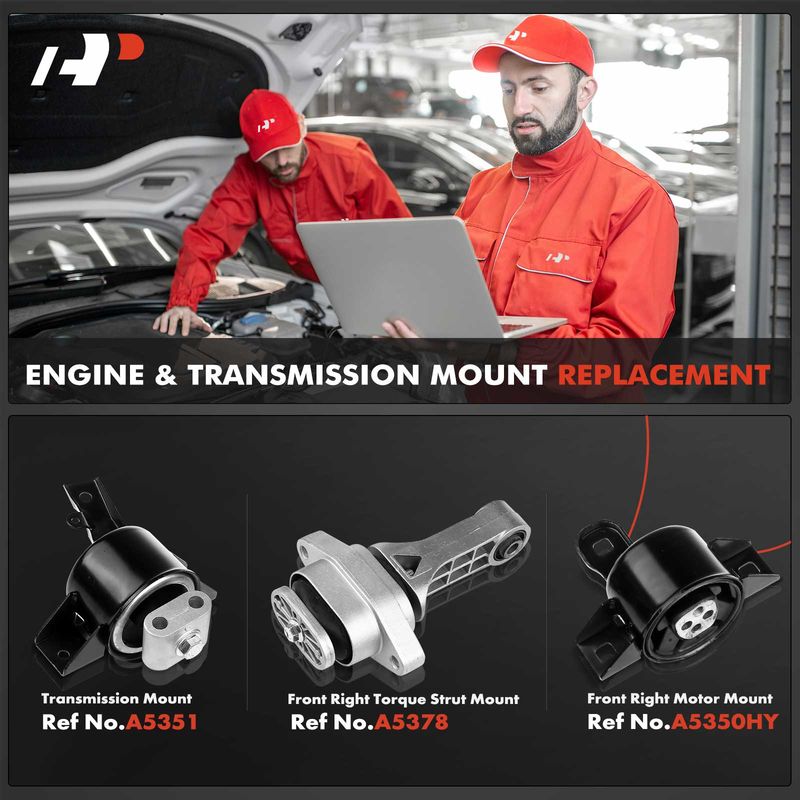 3x Engine Motor & Transmission Mount for Chevrolet Aveo 2004-2011 Pontiac Wave