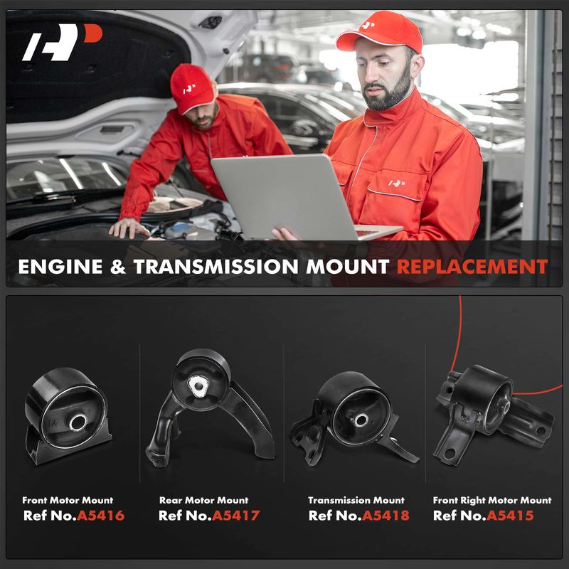4x Engine Motor & Transmission Mount for Dodge Caliber 2007-2012 Jeep Automatic