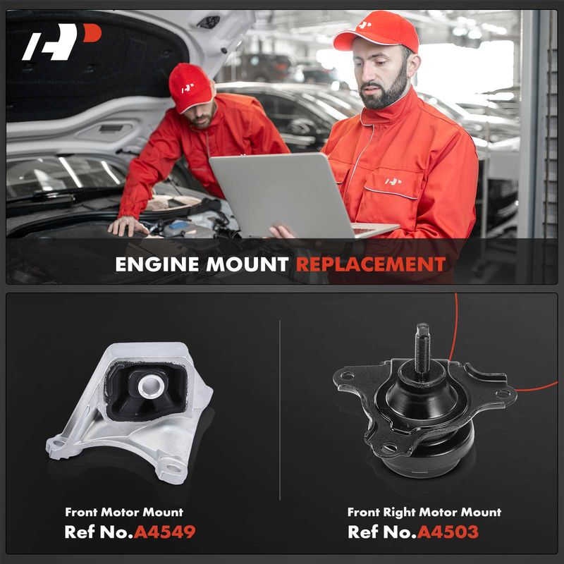 2x Engine Motor Mount for Honda Civic 2002-2005 2.0L Acura RSX 2002-2006 2.0L