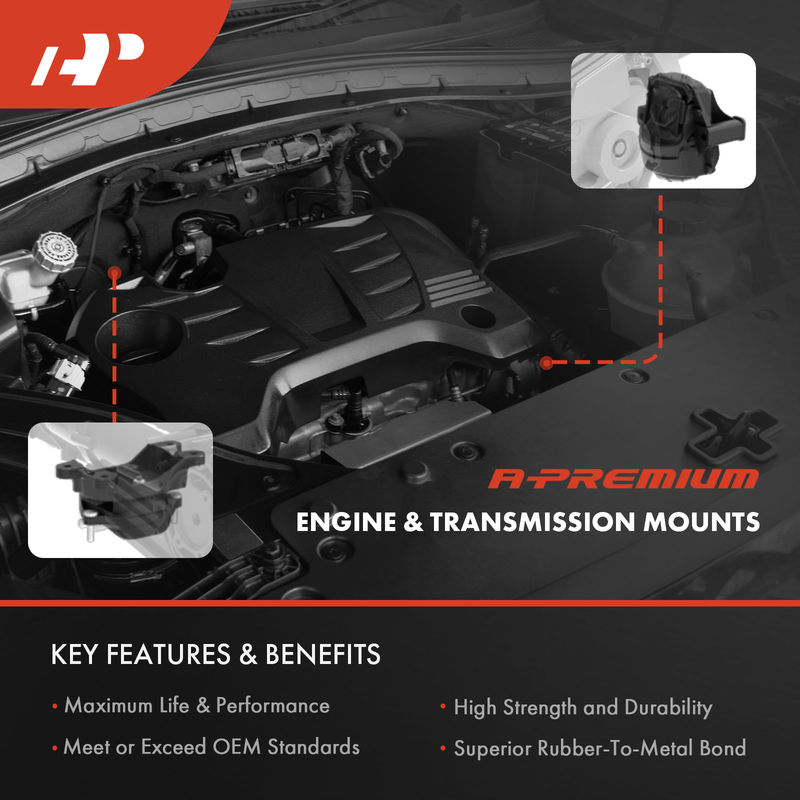 4x Engine Motor & Transmission Mount for Mitsubishi Lancer L4 2.0L Auto Trans