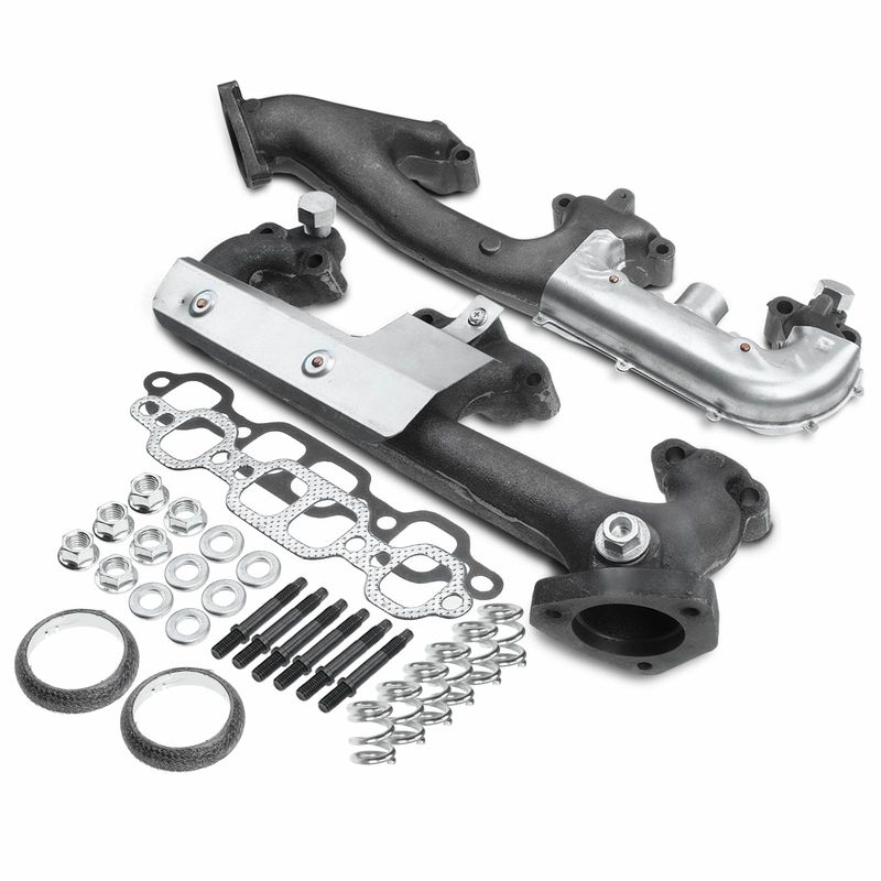 2x Left & Right Exhaust Manifold with Gasket for Chevy C1500 Tahoe GMC K1500