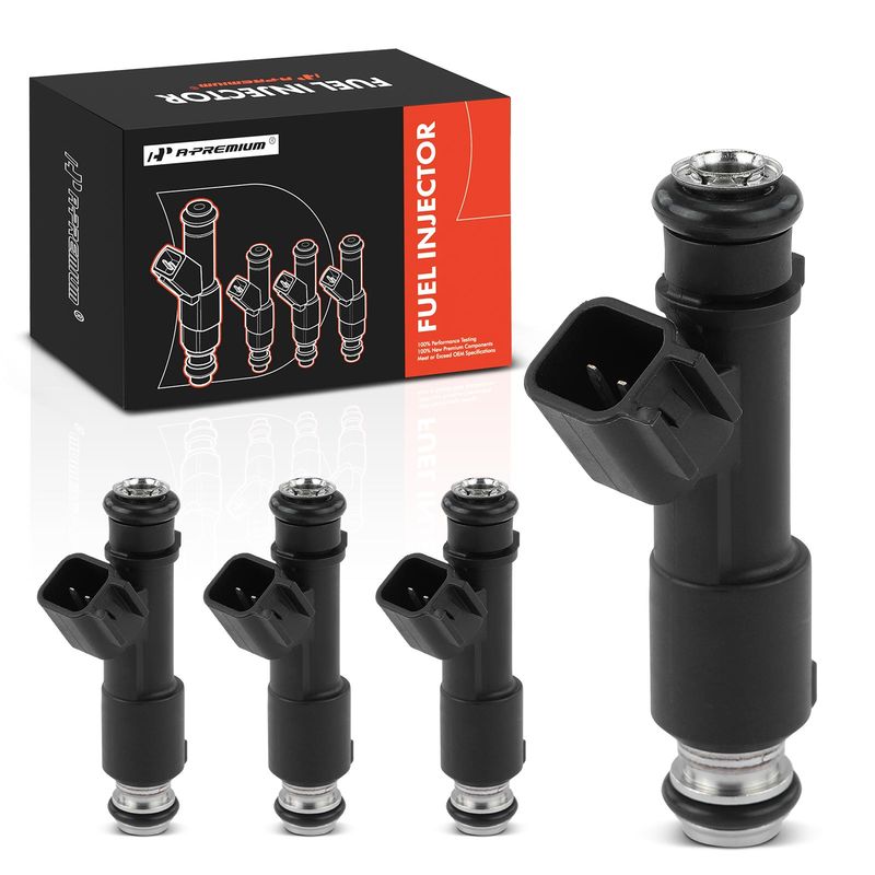 4x Black Fuel Injectors for Chevrolet Colorado GMC Canyon 2008 Isuzu i-280 2006
