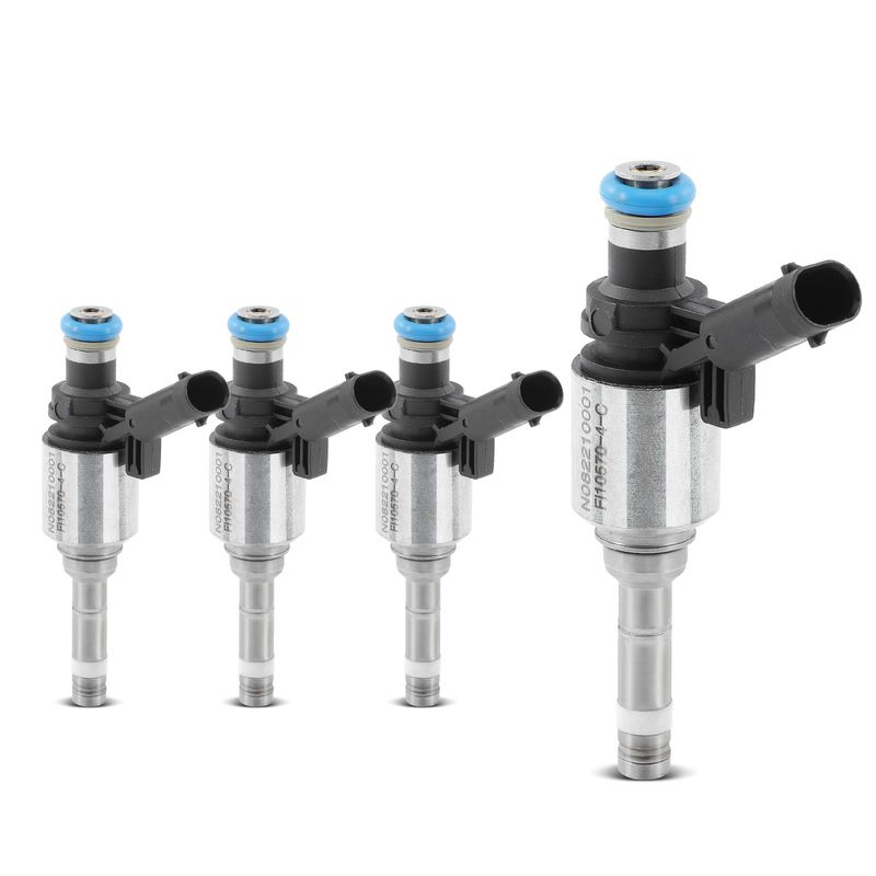 4x Black Fuel Injectors for Audi A3 A4 A5 Q3 Quattro Q5 Volkswagen GTI Passat