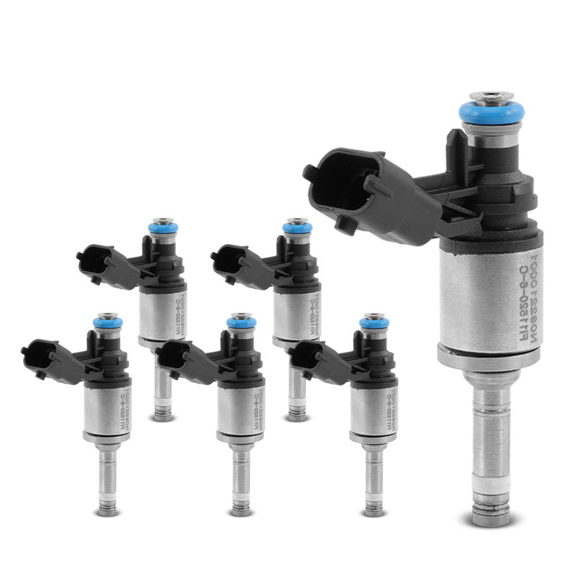 6x Black Fuel Injectors for Chevrolet Traverse Buick Enclave 2012-2017 GMC 3.6L