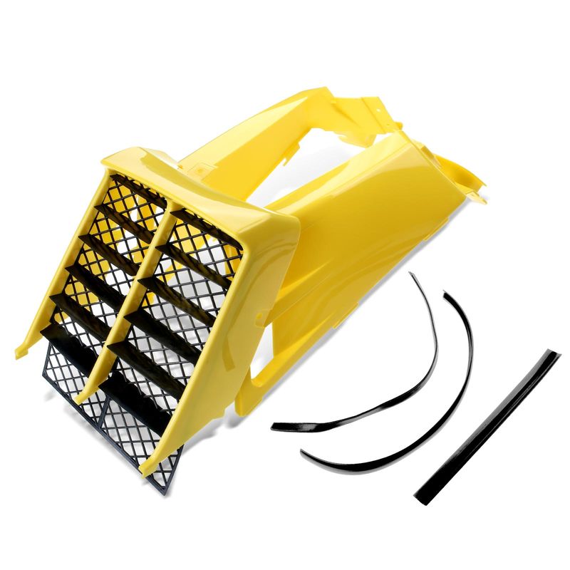 Yellow Plastic Gas Tank Side Covers with Grill for Yamaha Banshee 350 YFZ350