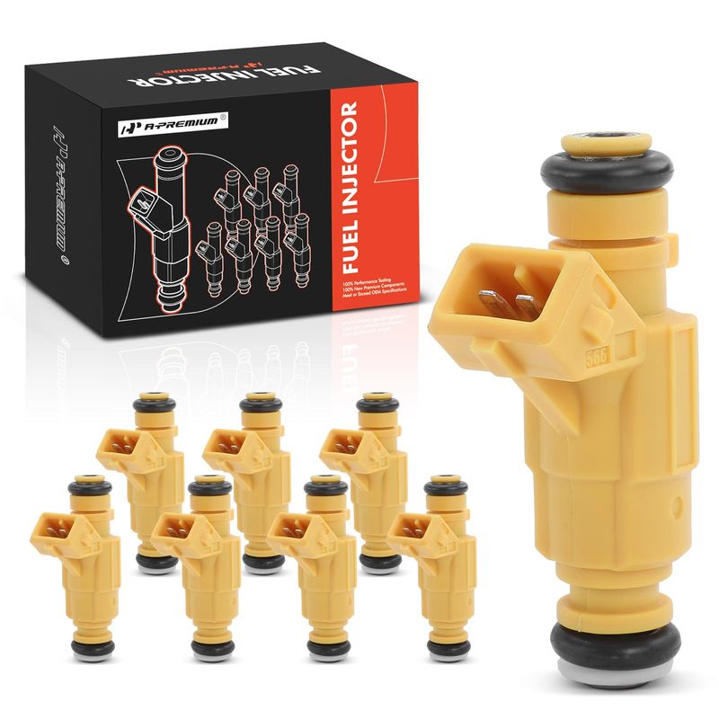 8x Yellow Fuel Injectors for Porsche Cayenne 2003-2006 V8 4.5L