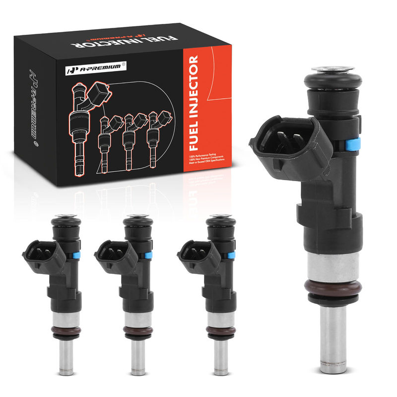 4x Black Fuel Injectors for Mitsubishi Lancer 2009-2014 Outlander L4 2.4L