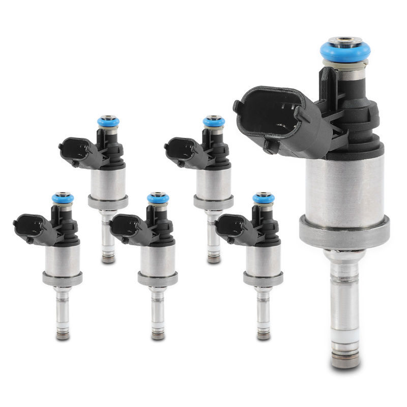 6x Black Fuel Injectors for Chevrolet Camaro Traverse GMC Acadia Buick Cadillac