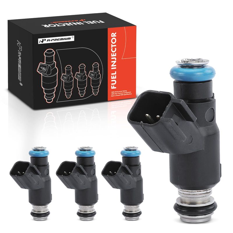 4x Black Fuel Injectors for Chevrolet Aveo Aveo5 2007-2008 L4 1.6L Gas